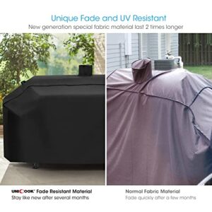 Unicook 79 Inch Grill Cover, Compatible with Smoke Hollow, Pit Boss, Heavy Duty Waterproof Gas Charcoal Combo Grill Cover with Sealed Seam, Fade Resistant BBQ Cover, Compared to Smoke Hollow GC7000