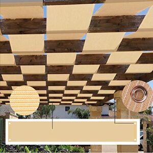 awnings sail, strip sun shade fabric gazebo decoration sunscreen anti-uv for garden glass room patio yard pergola canopy roof, easy to install (color : beige, size : 1x4m(39.4″ x13.1′))