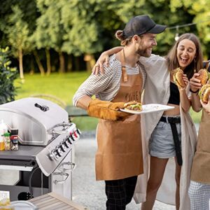 Royal Gourmet SG6002S 6-Burner BBQ Stainless Steel Gas Grill with Sear and Side Burners, Liquid Propane Cabinet Style Gas Grill, 71,000 BTU, Sliver