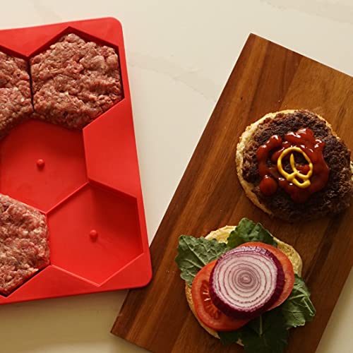 Burger Master Innovative 8 in 1 Burger Press and Freezer Container