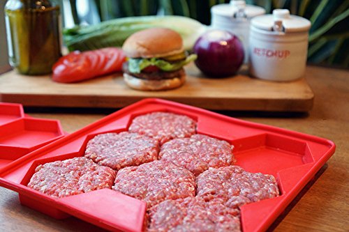 Burger Master Innovative 8 in 1 Burger Press and Freezer Container