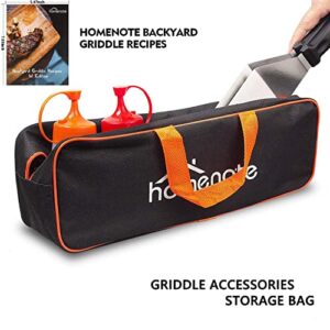 homenote Griddle Accessories Kit, Exclusive Griddle Tools Spatulas Set for Blackstone - 8 Pcs Commercial Grade Flat Top Grill Accessories - Great for Outdoor BBQ, Teppanyaki and Camping