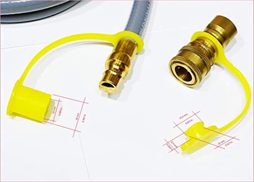 AuPro 3/8 Gas Port Plug and Dust Cap 3/8" Quick Disconnect Connect Propane Natural LP