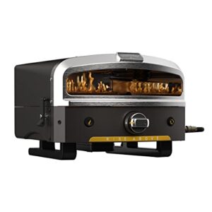 halo versa 16 liquid propane gas outdoor pizza oven with rotating cooking stone | portable appliance for all outdoor kitchens