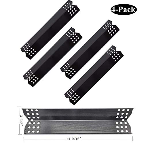 SafBbcue Replacement Stainless Steel Cooking Grid, Pipe Burner and Porcelain Steel Heat Plates Replacement Kit for Home Depot Nexgrill 720-0888, 720-0830H, 720-0830D Gas Grill Models