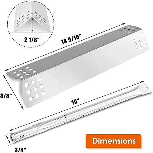 Uniflasy Burner Heat Plate Ignition Electrode Replacement Part Grill Repair Part Kit for Home Depot Nexgrill 720-0925P 720-0882A, 720-0896B, 720-0896E, 5 Pack