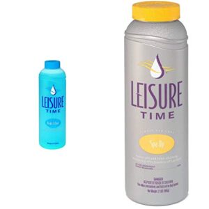 leisure time a bright and clear cleanser for spas and hot tubs, 32 fl oz & time 22339a spa up balancer for hot tubs, 2 lbs