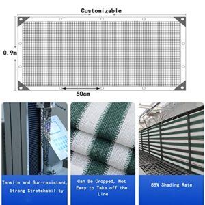 LXLIGHTS Balcony Protection Privacy Screens, HDPE Windproof Anti-UV Height 0.75m/0.9m Screen Fence with Cable Ties, Weatherproof Sun Shade Cover for Outdoor Garden Terrace, 29 Sizes