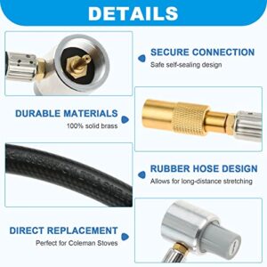 ETERMETA 12 PSI Pressure Regulator with 3 Feet Extended Propane Hose Adapter Replacement for Coleman Classic PowerPack, Tabletop, and More Propane Stove (NOT Replacement for Roadtrip Grill)