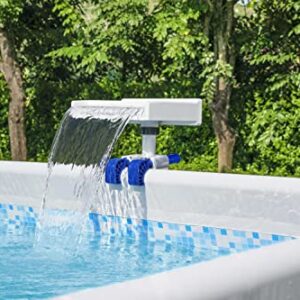 Bestway 58619 Flowclear Soothing Waterfall, Above Ground Pool Accessory with LED Lights, Multicolor