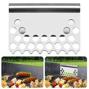food fighter mesh screen blocks,stainless steel food blocker from falling into tray,griddle cooking accessories for black stone grills and other grills (1)