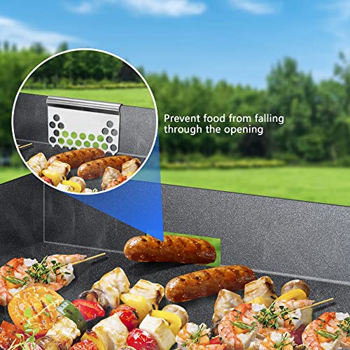 Food Fighter Mesh Screen Blocks,Stainless Steel Food Blocker From Falling into Tray,Griddle Cooking Accessories for Black Stone Grills and Other Grills (1)