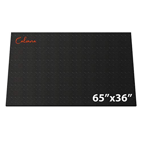 Calvana 65”x36” Multipurpose Fire-Resistant Mat - Large Composite Vinyl Grill Splatter Mat, Gym Equipment Mat, or Garage Floor Oil Mat - Protect all Surfaces from Grease and Oil - Very Easy to Clean