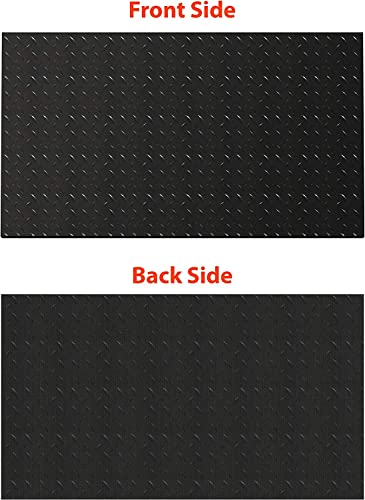 Calvana 65”x36” Multipurpose Fire-Resistant Mat - Large Composite Vinyl Grill Splatter Mat, Gym Equipment Mat, or Garage Floor Oil Mat - Protect all Surfaces from Grease and Oil - Very Easy to Clean