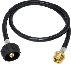 dozyant 4 feet propane adapter hose 1 lb to 20 lb converter replacement for qcc1/type1 tank connects 1 lb bulk portable appliance to 20 lb propane tank – certified