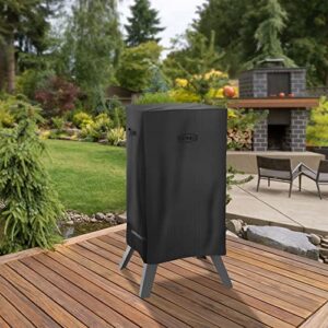 Pure Grill 30-inch Smoker BBQ Grill Cover for Electric Vertical Smokers - Universal Fit, Heavy-Duty, Waterproof, Fade Resistant Fabric (Cover - 19" x 17" x 30")