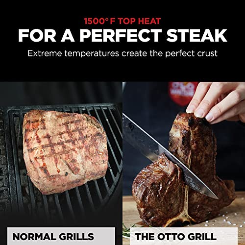 The Otto Grill Original, Infrared Steak Grill from Otto Wilde, 1500°F in 3 Minutes, Integrated Grill Drawer, 100% Stainless Steel