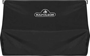 napoleon bbq grill cover for built-in prestige pro 665 gas grill head – black bbq cover, water resistant, uv protected, air vents, hanging loops, for built-in bbq grill heads
