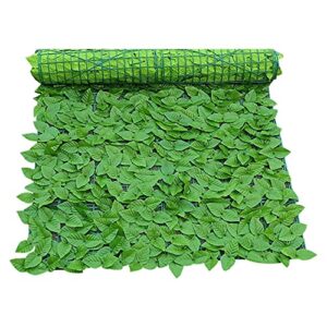 cyctech artificial ivy privacy fence screen, 40 x 20 inch faux ivy leaves hedge fence and vine decoration for home outdoor, garden, yard christmas decoration,green (g)