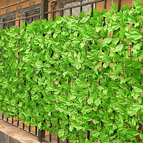 CYCTECH Artificial Ivy Privacy Fence Screen, 40 x 20 inch Faux Ivy Leaves Hedge Fence and Vine Decoration for Home Outdoor, Garden, Yard Christmas Decoration,Green (G)