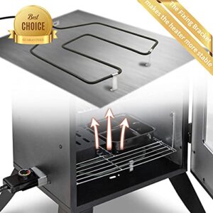 Grill Heating Element and Electric Smoker Replacement with Adjustable Thermostat Cord Controller,1500 Watt Heating Element Compatible with Masterbuilt Smoker & Turkey Fryers and Most Electric Smokers