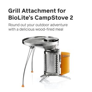 BioLite, CampStove Portable Tabletop Grill for CampStove 2, Wood-Fired Grill Attachment