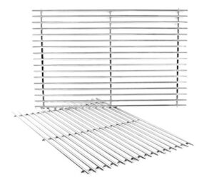 delsbbq 7528 stainless steel cooking grates replacement for weber genesis e and s series 300 e310 e320 s310 s320 gas grills,19.5 inch #304 stainless steel