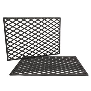 GRISUN Grill Grates for Pit Boss 820 Series, Pro Series 850 Wood Pellet Grills, Heavy Duty Cast Iron Grill Grids for Pit Boss 820 Deluxe Grill, 2 PCS