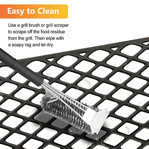 GRISUN Grill Grates for Pit Boss 820 Series, Pro Series 850 Wood Pellet Grills, Heavy Duty Cast Iron Grill Grids for Pit Boss 820 Deluxe Grill, 2 PCS