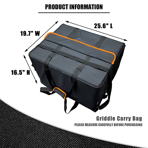 Grill Carry Bag for Blackstone 22 inch Tabletop Griddle with Hood Lid and Stand - Fit for Model 1891- Portable Outdoor BBQ Grilling Carry Bag - Heavy Duty Waterproof 600D Oxford Fabric