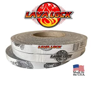 1/2" x 1/8" LavaLock High Temp BBQ Gasket Smoker Seal for Nomex Door Lid, Self Stick Grey