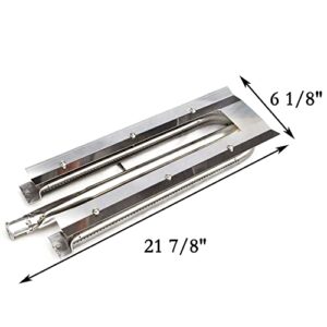 Htanch SA5481(2-Pack) 21 7/8" Stainless Steel Viking Grill Burner Replacement for Viking 316-911, VGBQ 30, VGBQ 41, VGBQ 53 in T Series, VGBQ030-2T, VGBQ300-2RT/E, VGBQ3002RE, VGBQ3002RE1, VGBQ3002RT