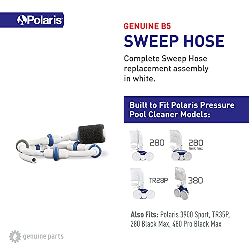 Polaris Genuine Parts B5 Sweep Hose Complete Replacement for pressure-side pool cleaner 280, 280 Tank Trax, 380, TR28P