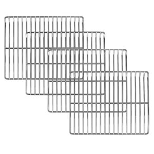 hisencn cooking grate replacement parts for masterbuilt electric smoker 30 inch, 4 pack 14.6″ x 12.2″ chrome plated grill grate for masterbuilt mb20071117 smoker grates replacement