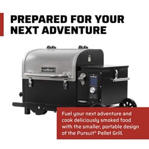 Camp Chef 20" Pursuit Portable Pellet Grill, PPG20, Black, Stainless, Total Rack Surface Area: 501 sq. in