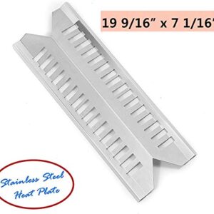 DcYourHome Grill Heat Plate Replacement for Select Broil-Mate 24025HNT 30030HNT and Master Forge 30030MSF, Stainless Steel Heat Tent Shield Plate for Select Fiesta Gas Grills