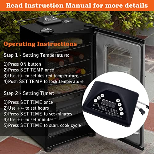 Replacement 9907100001 Part for Masterbuilt Digital Control Panel Kit, Compatible with Masterbuilt 20070311/20070411/20072614 Top Controller Electric Smoker