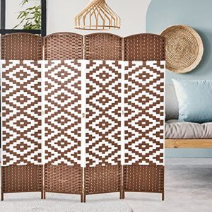 alf 1 pc details about 4-panel room divider privacy screen diamond weave freestanding