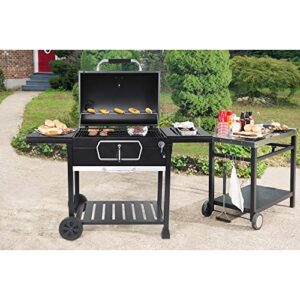 Royal Gourmet CD2030AN 30-Inch Charcoal Grill, Deluxe BBQ Smoker Picnic Camping Patio Backyard Cooking, Black