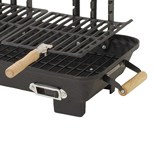 Marsh Allen 30052AMZ Kay Home Product's Cast Iron Hibachi Charcoal Grill, 10 by 18-Inch (Limited Edition)