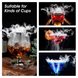 WQOE Cocktail Smoker Kit with Torch – 6 Flavors Wood Chips, Old Fashioned Smoker Kit for Infuser Whiskey, Cocktail, Bourbon, Whiskey Gifts for Men, Dad, Husband（No Butane）