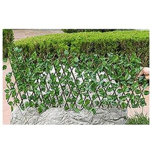 artificial expanding fence privacy faux ivy fencing expandable plant climbing lattices trellis ivy vine leaf decoration for outdoor decor, gardenecor,home decorations,privacy screens protection (b)
