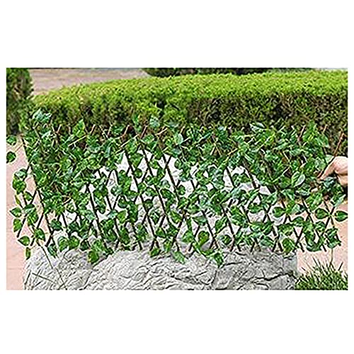 Artificial Expanding Fence Privacy Faux Ivy Fencing Expandable Plant Climbing Lattices Trellis Ivy Vine Leaf Decoration for Outdoor Decor, Gardenecor,Home Decorations,Privacy Screens Protection (B)