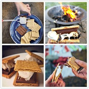 Fzbjayoon Marshmallow Roasting Sticks Set of 15 Smores Skewers Camping Cookware 32 Inch Campfire Roasting Sticks for Kids