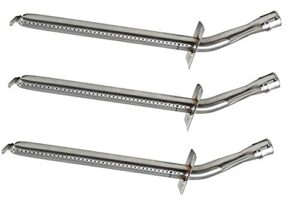 grillspot vermont castings & jenn air tube burner replacement for gas grills, stainless steel bent tube design – exact fit barbecue grill parts (set of 3)