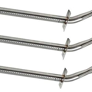 GrillSpot Vermont Castings & Jenn Air Tube Burner Replacement for Gas Grills, Stainless Steel Bent Tube Design - Exact Fit Barbecue Grill Parts (Set of 3)