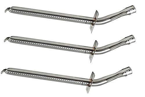 GrillSpot Vermont Castings & Jenn Air Tube Burner Replacement for Gas Grills, Stainless Steel Bent Tube Design - Exact Fit Barbecue Grill Parts (Set of 3)