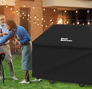 Simple Houseware 72-inch Waterproof Heavy Duty Gas BBQ Grill Cover, Weather-Resistant Polyester