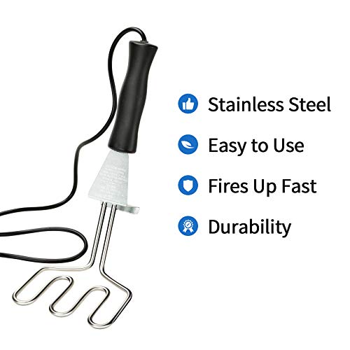Stanbroil 600W Electric Charcoal Starter - BBQ Tool Replacement for Big Green Egg, Kamado Joe, Weber Kettle Grills/Charcoal Grills
