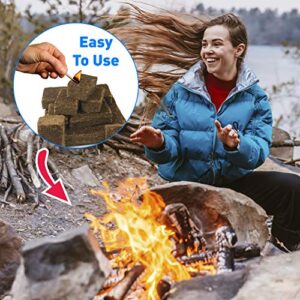 Eco Cubes Fire Starter Squares – Great Fire Starters for Wood Stove, Fireplace, Charcoal Grill – Quantity 168